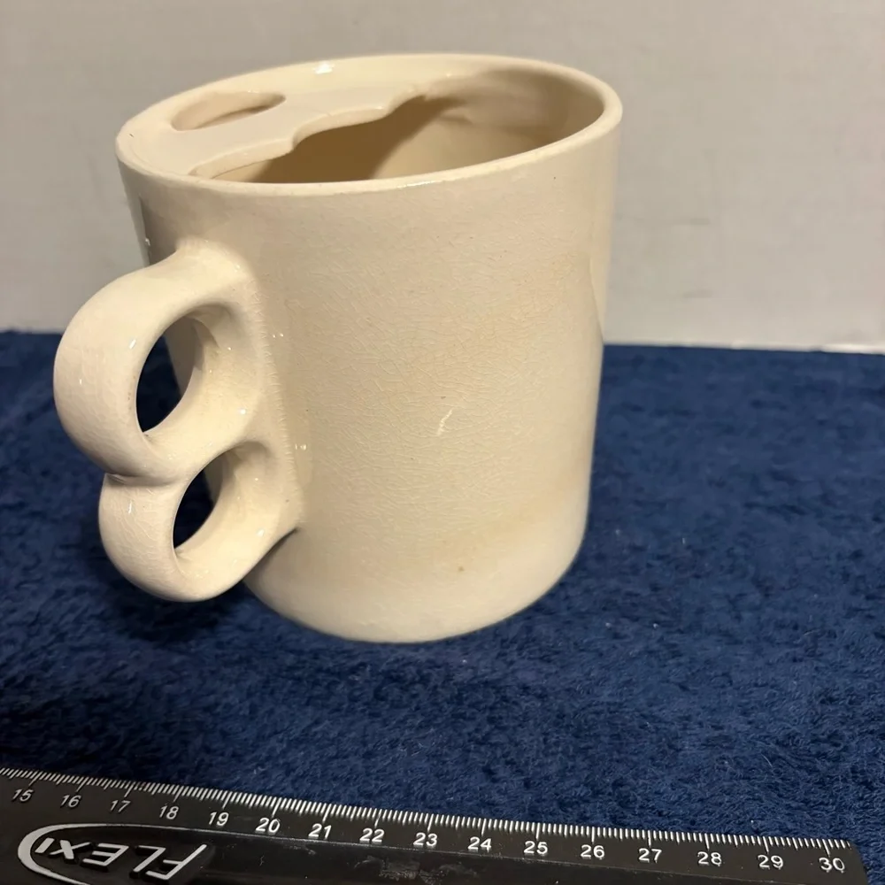 Vintage Shaving Mustache Mug Cup w/ Brush “So's Your Father's Mustache” - Japan